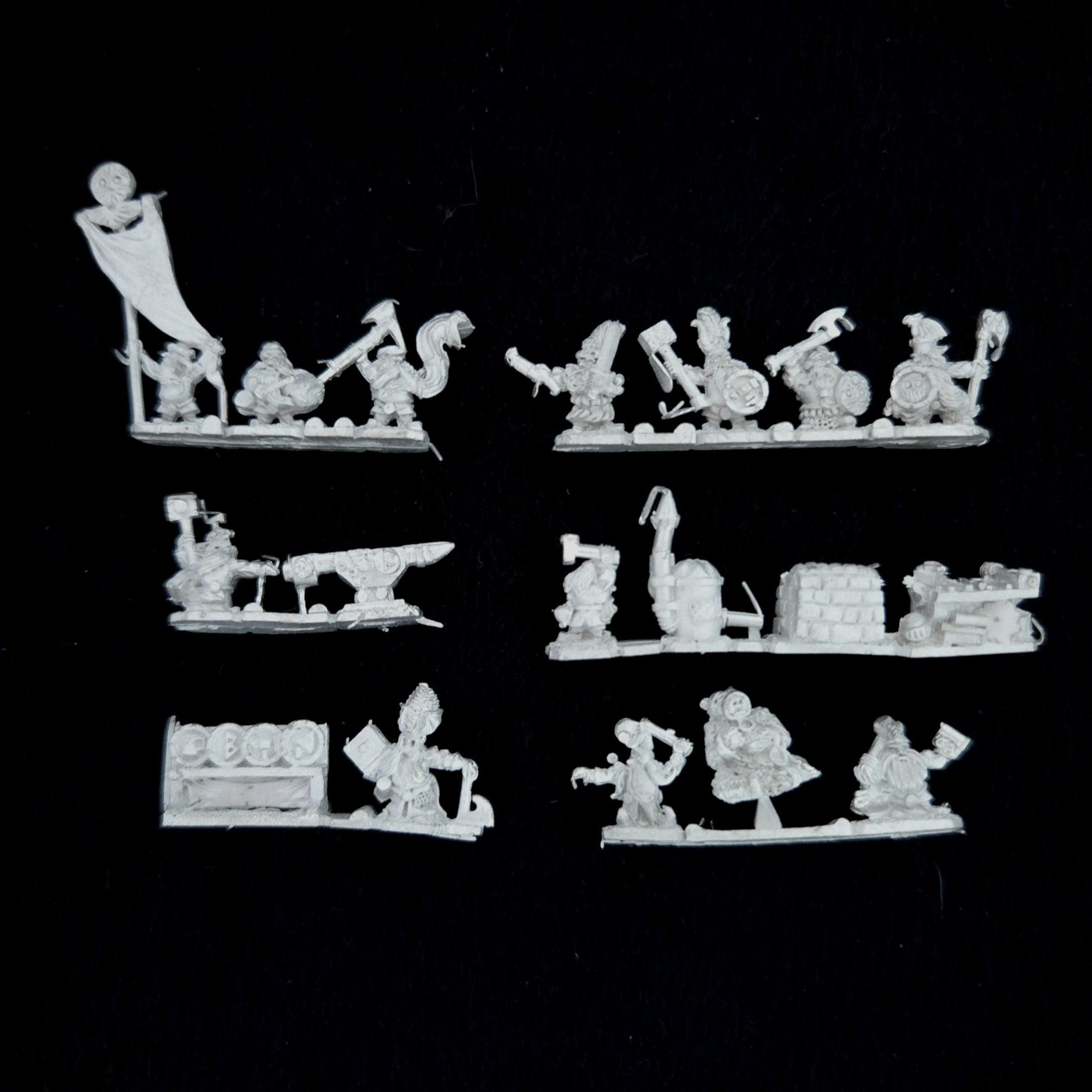 A photo of Dwarf Characters Warmaster miniatures