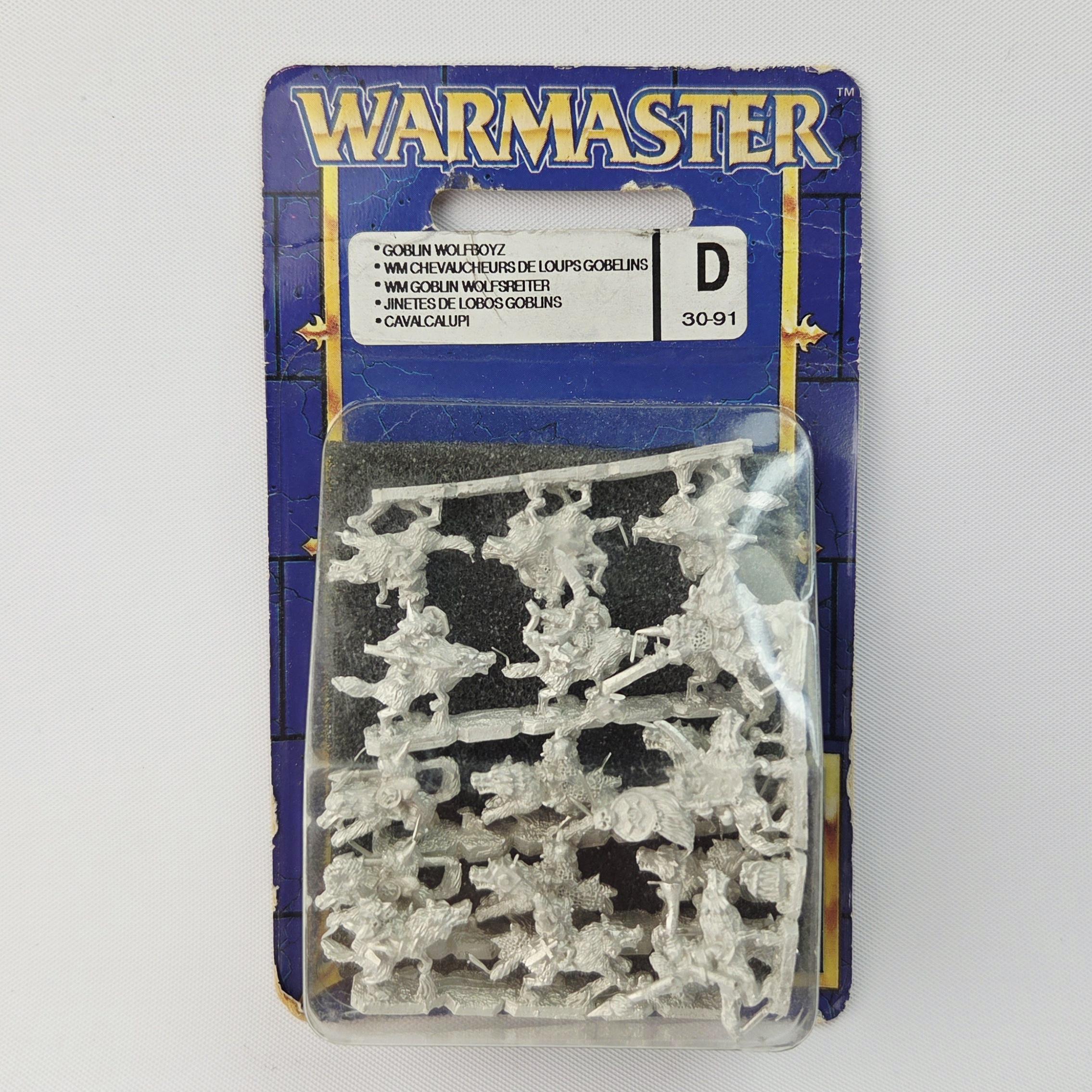 A photo of Orcs and Goblins Goblin Wolf Riders Warmaster miniatures