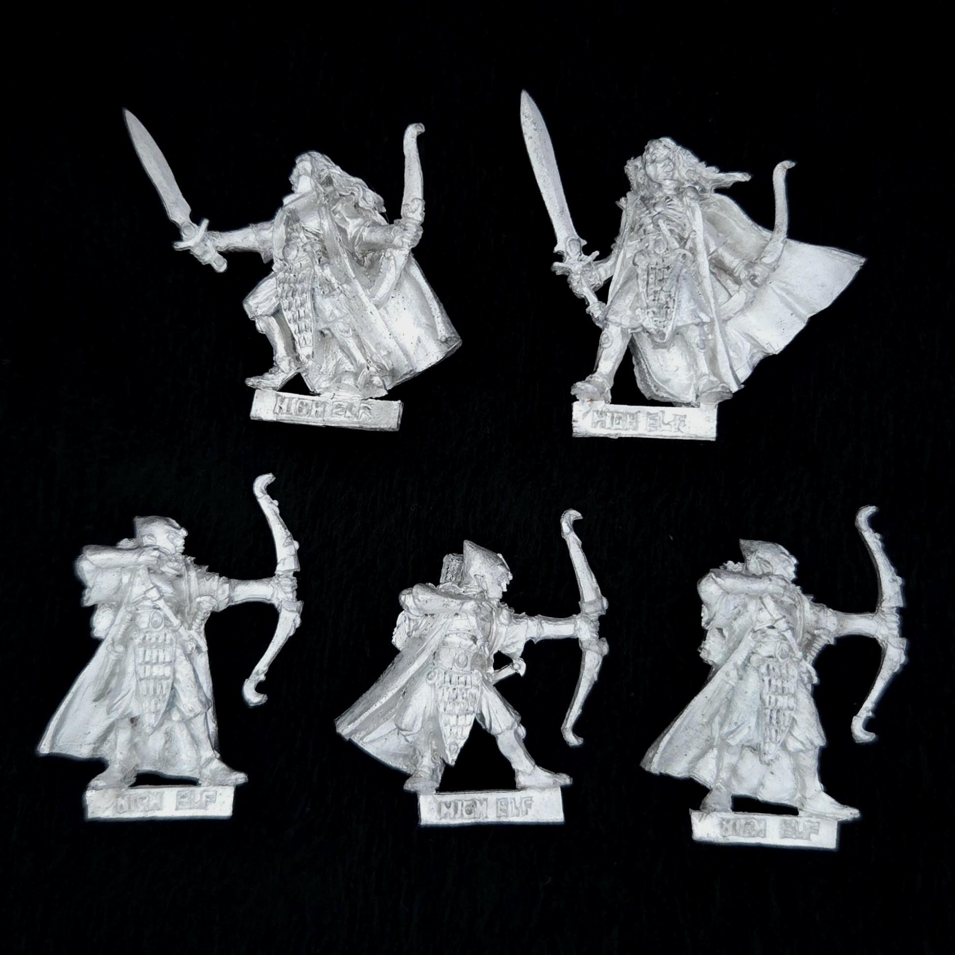 A photo of High Elf Shadow Warriors Warhammer miniatures