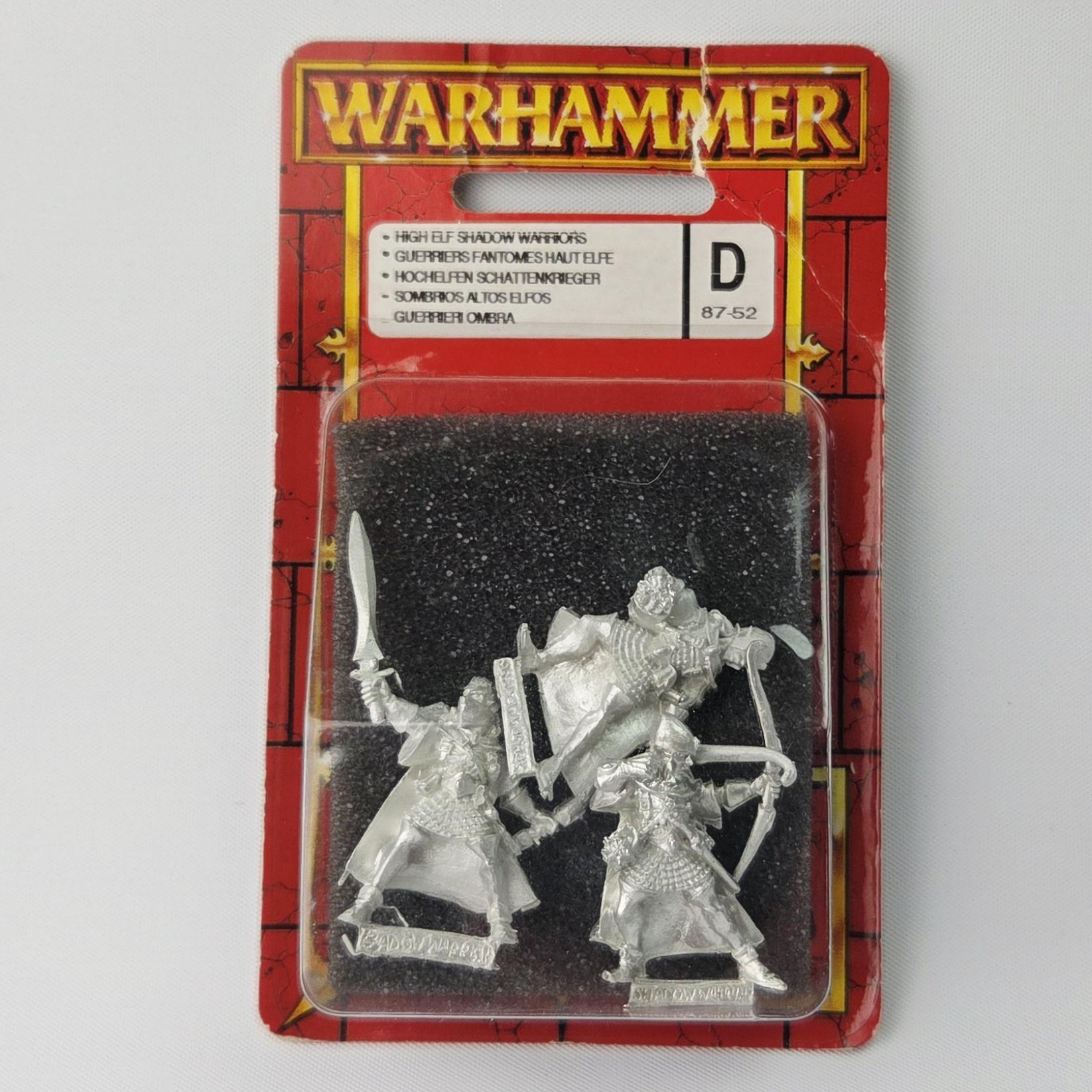 A photo of High Elf Shadow Warriors Warhammer miniatures