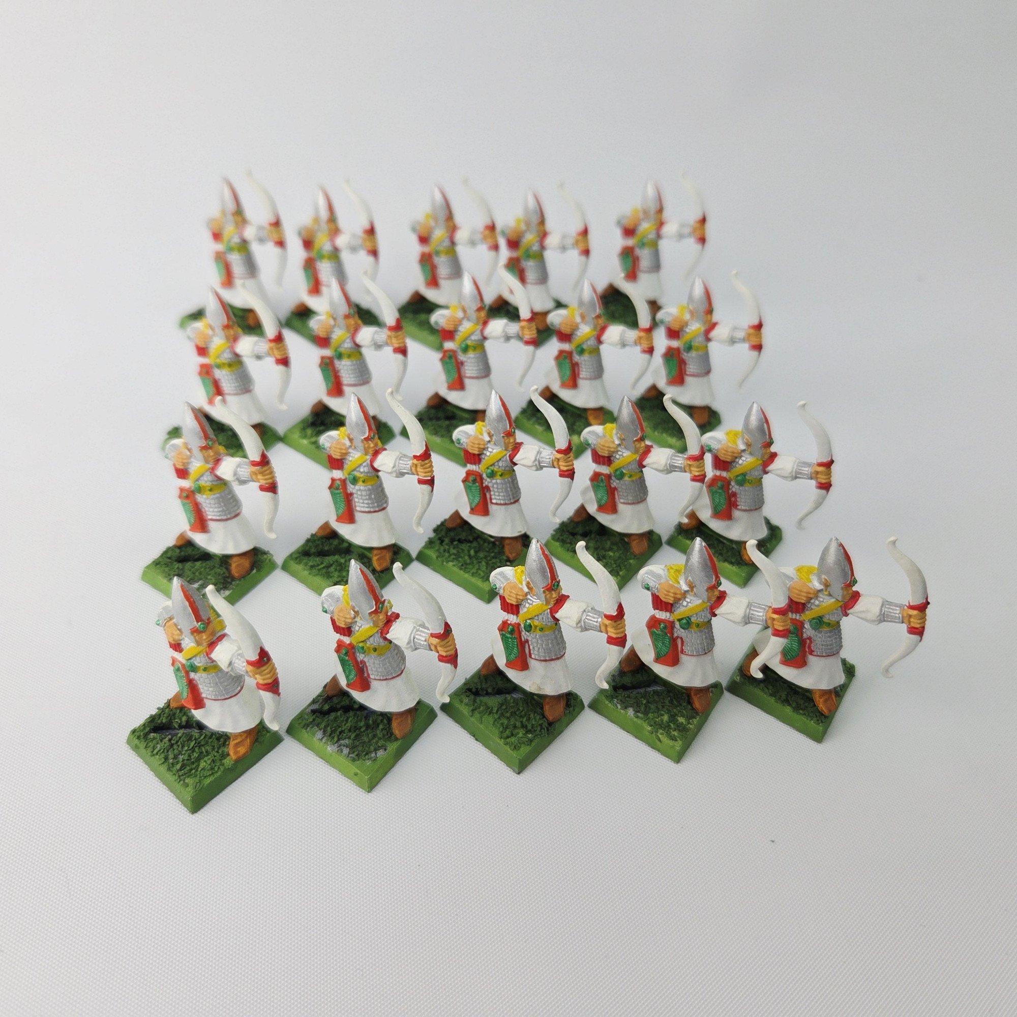 A photo of High Elves Archers Warhammer miniatures