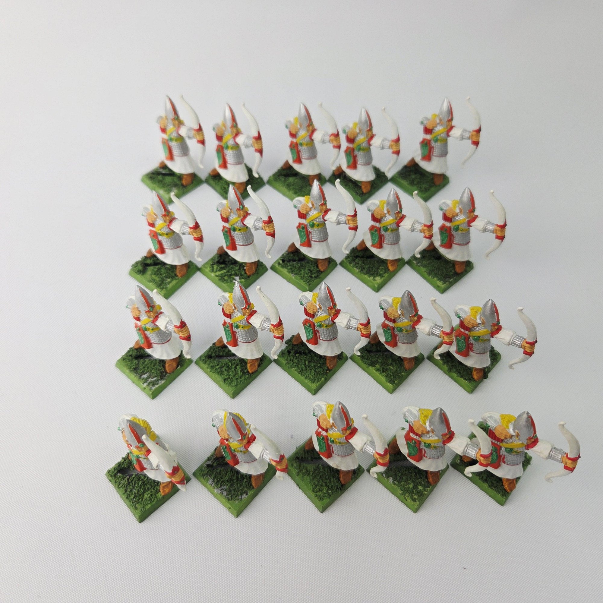 A photo of High Elves Archers Warhammer miniatures