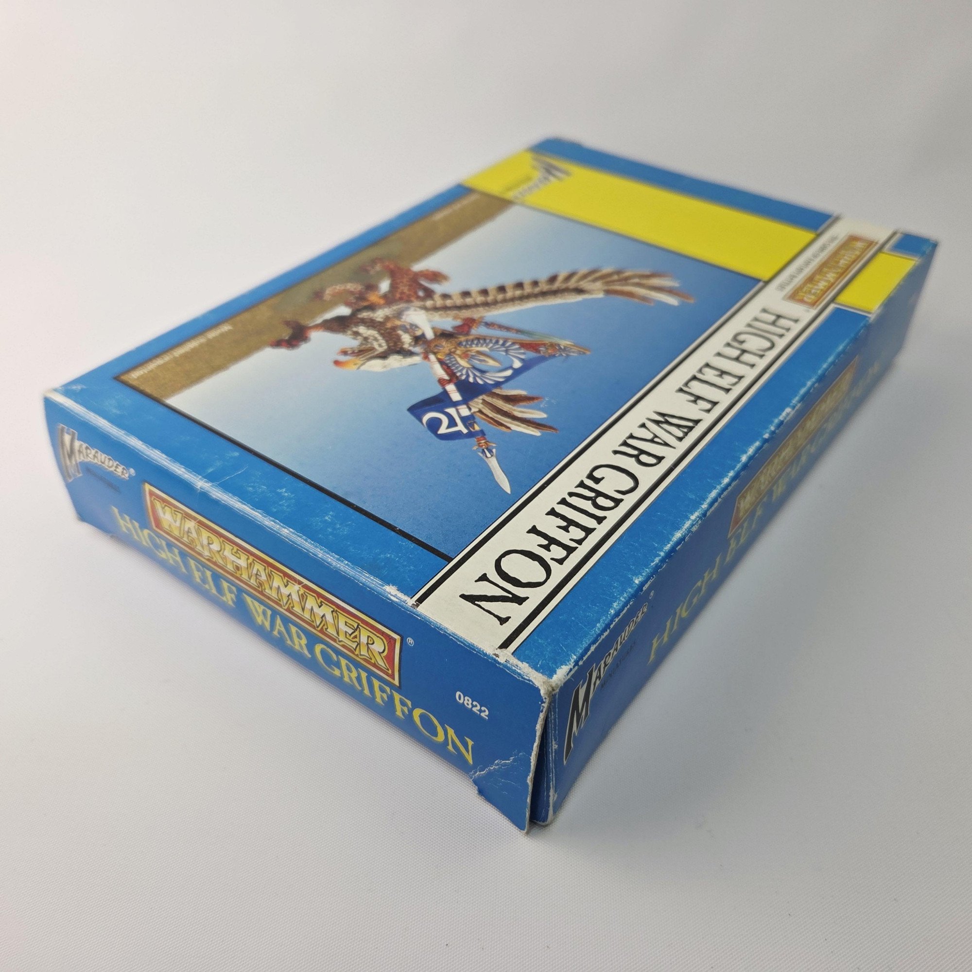 A photo of a High Elves Eltharion Riding Stormwing War Griffon Warhammer miniatures