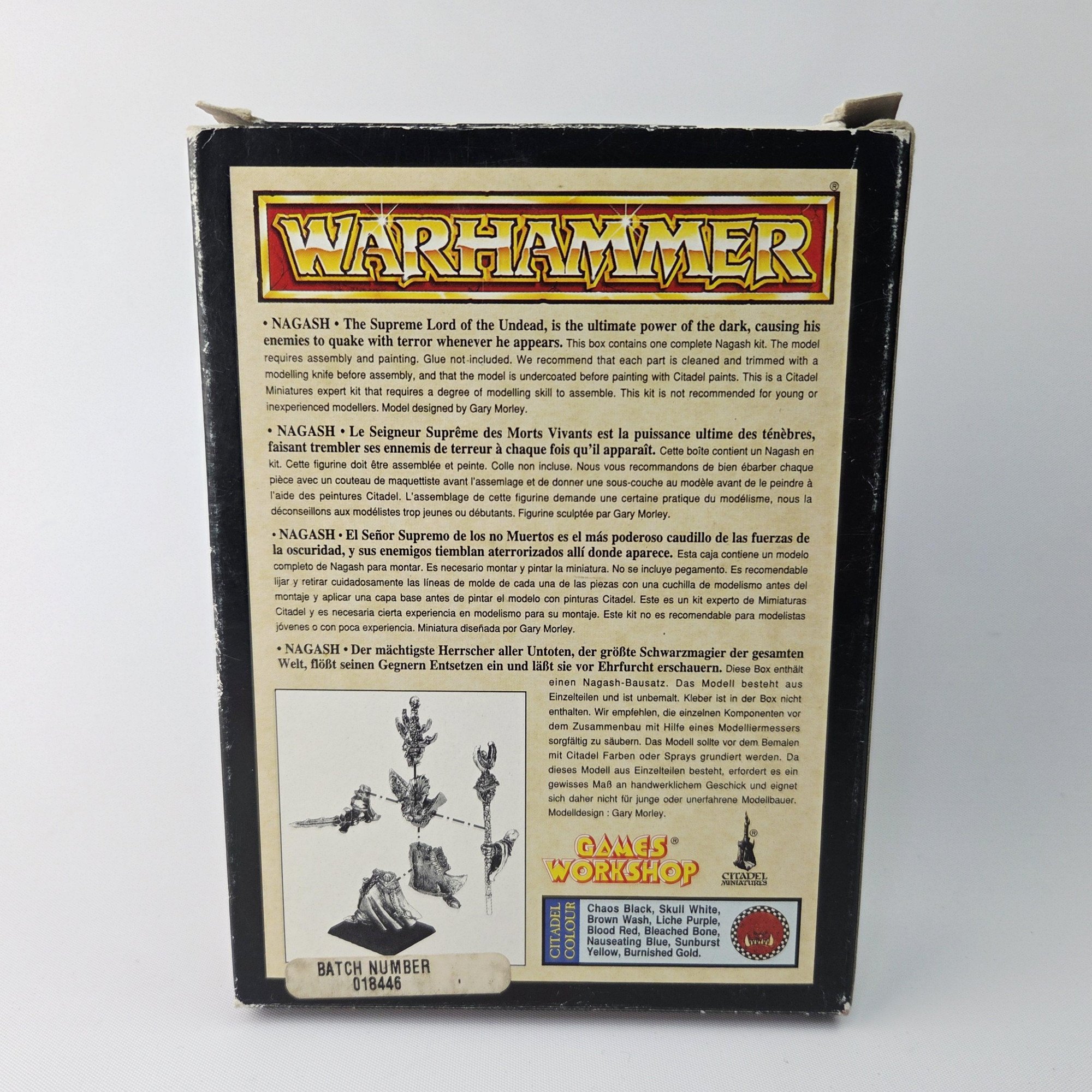 A photo of a Undead Nagash Warhammer miniature