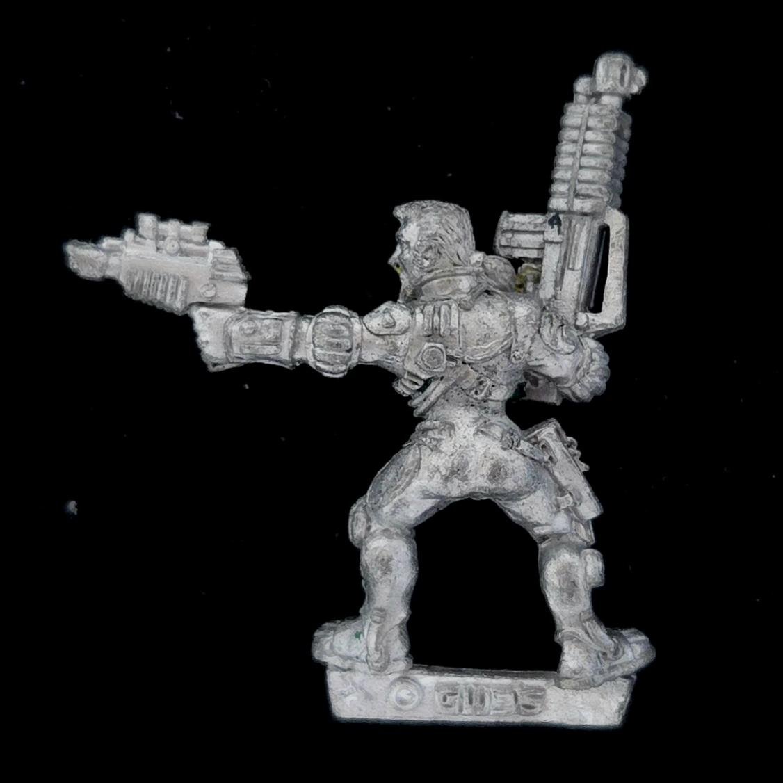 A photo of a Necromunda House van Saar Ganger miniature