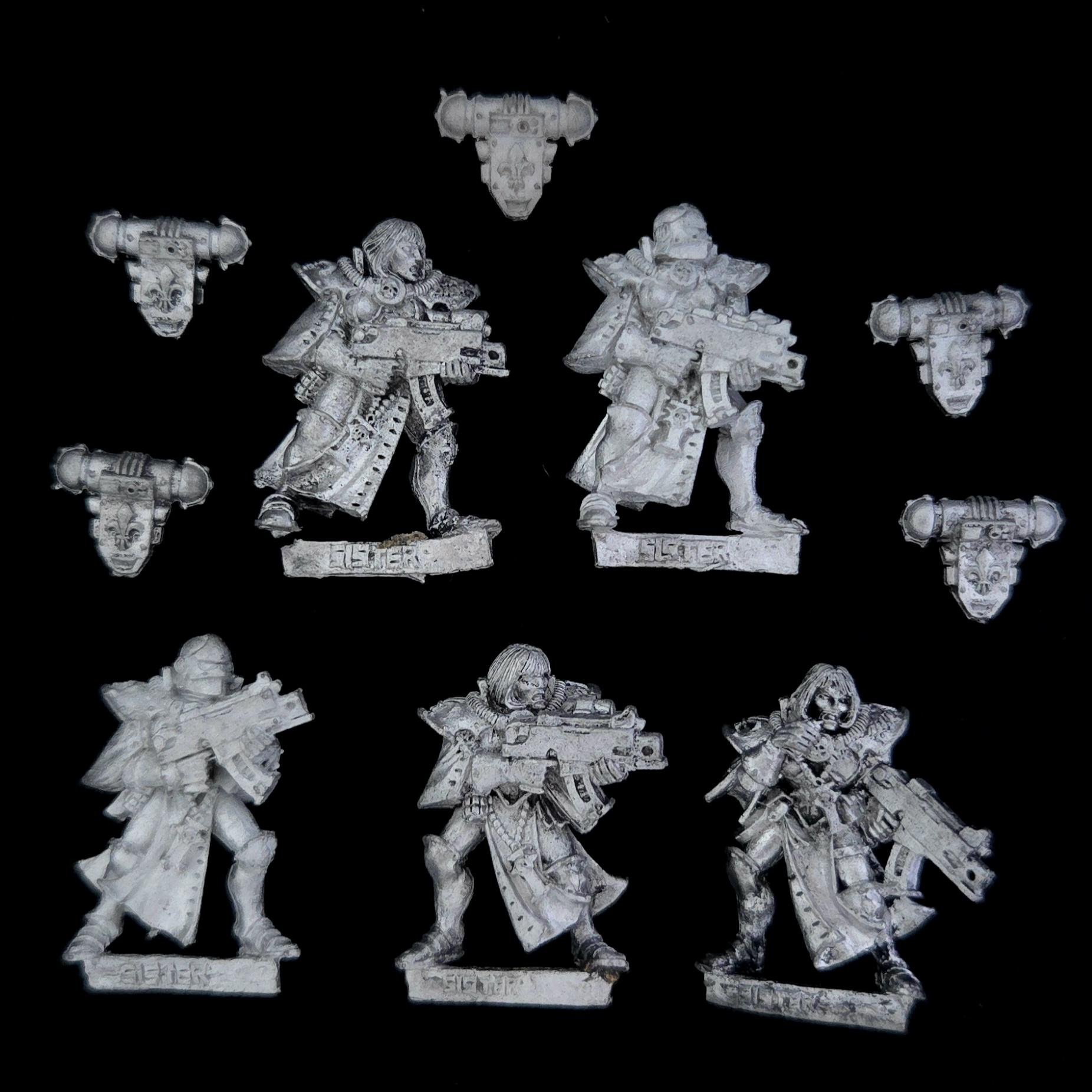 A photo of Sisters of Battle Battle Sisters Warhammer miniatures