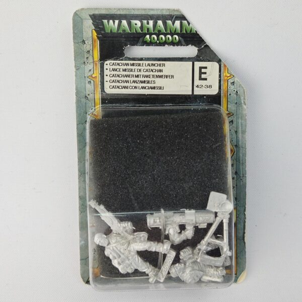 A photo of a Imperial Guard Catachan Jungle Fighters Missile Launcher Warhammer miniature
