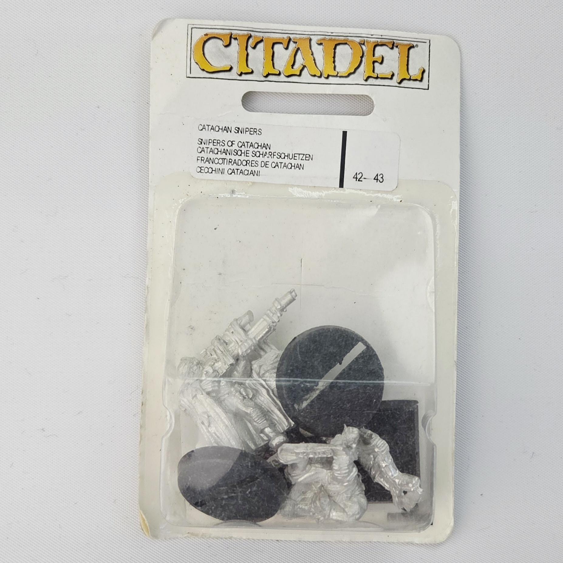 A photo of Imperial Guard Catachan Jungle Fighters Snipers Warhammer miniatures