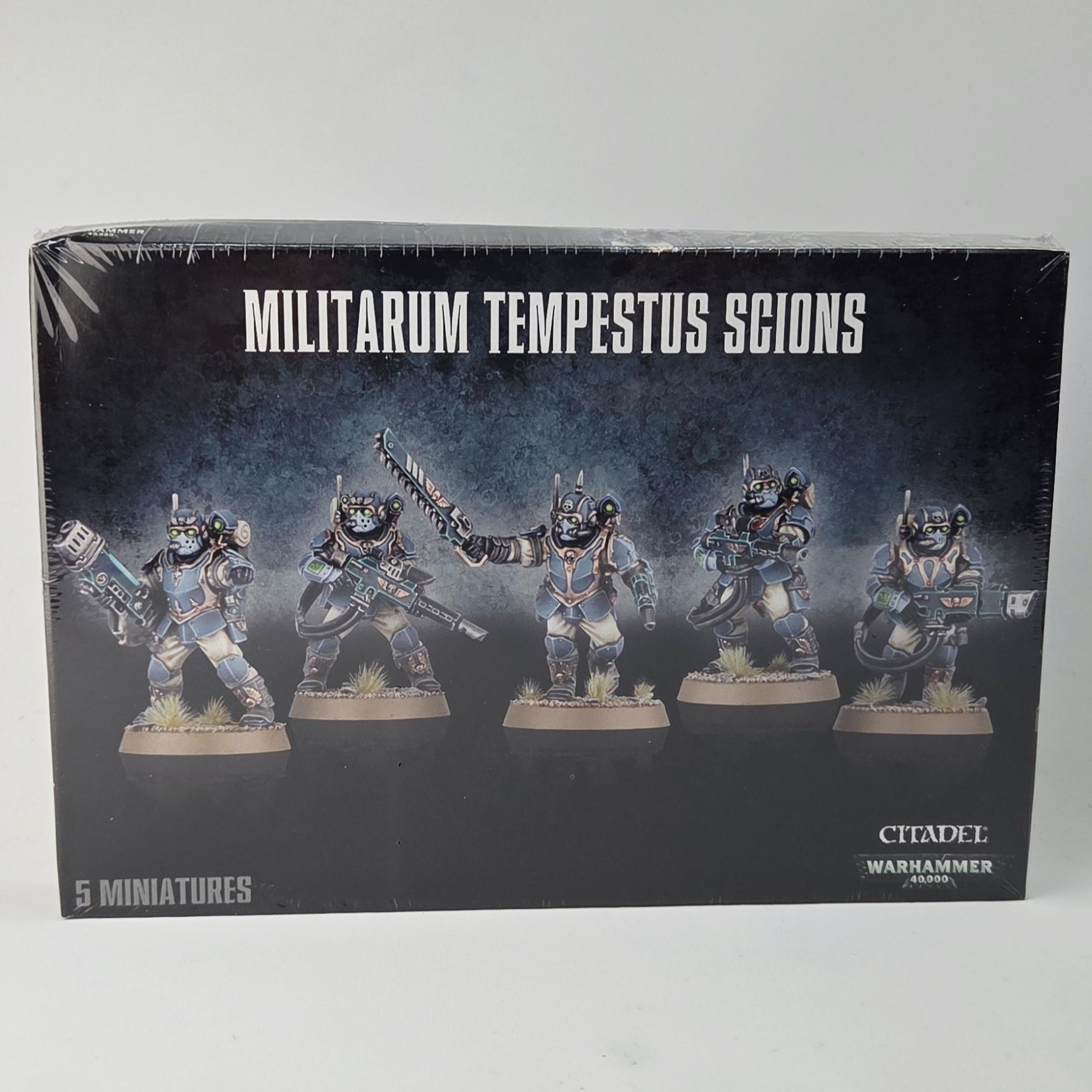 A photo of Astra Militarum Tempestus Scions Warhammer miniatures