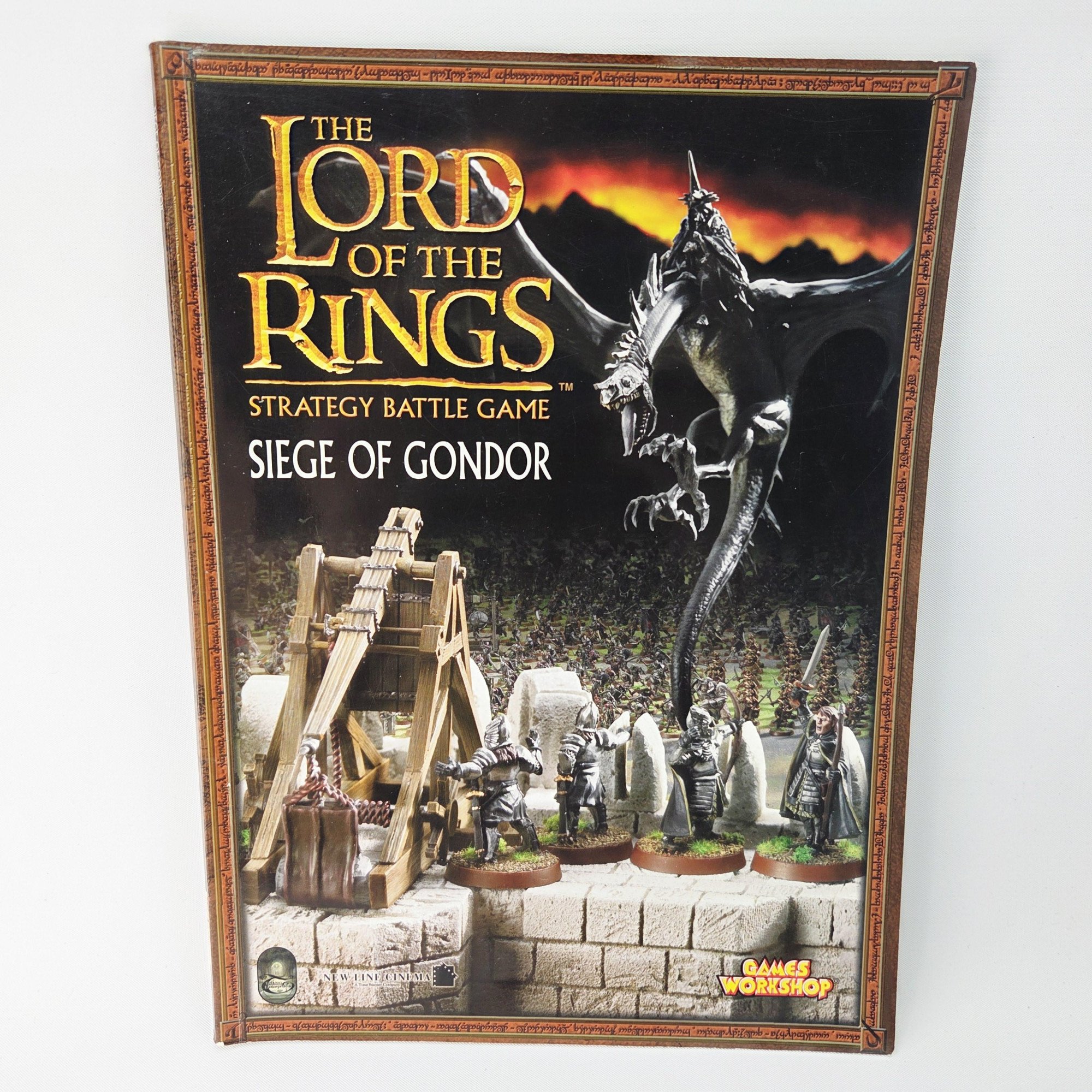 A photo of a The Lord of the Rings Siege of Gondor Rulebook