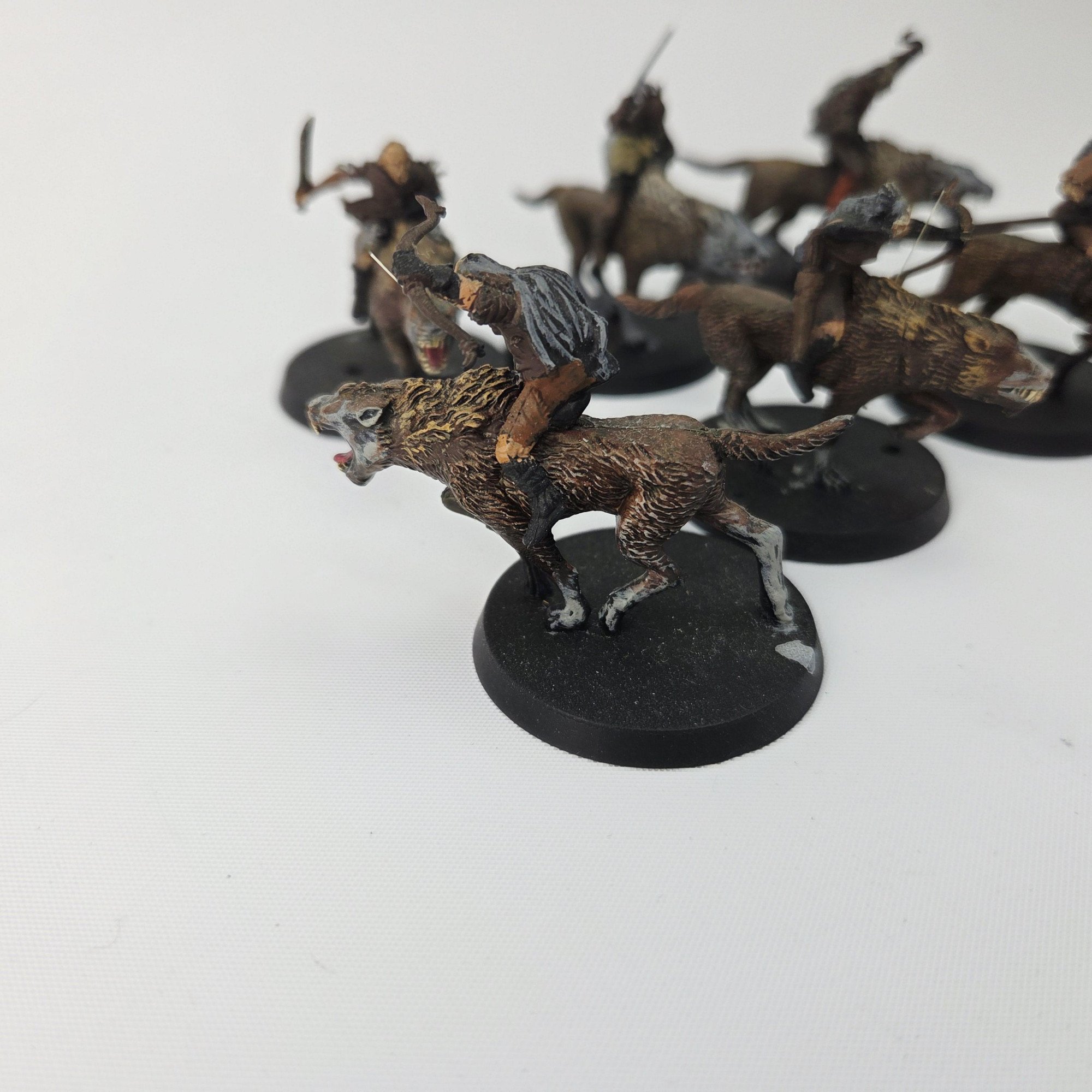 A photo of Isengard Warg Riders miniatures