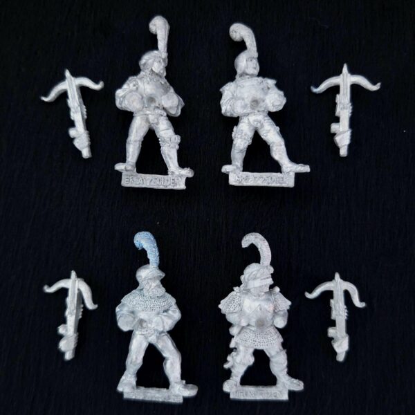 A photo of The Empire Footsoldiers Crossbowmen Warhammer miniatures