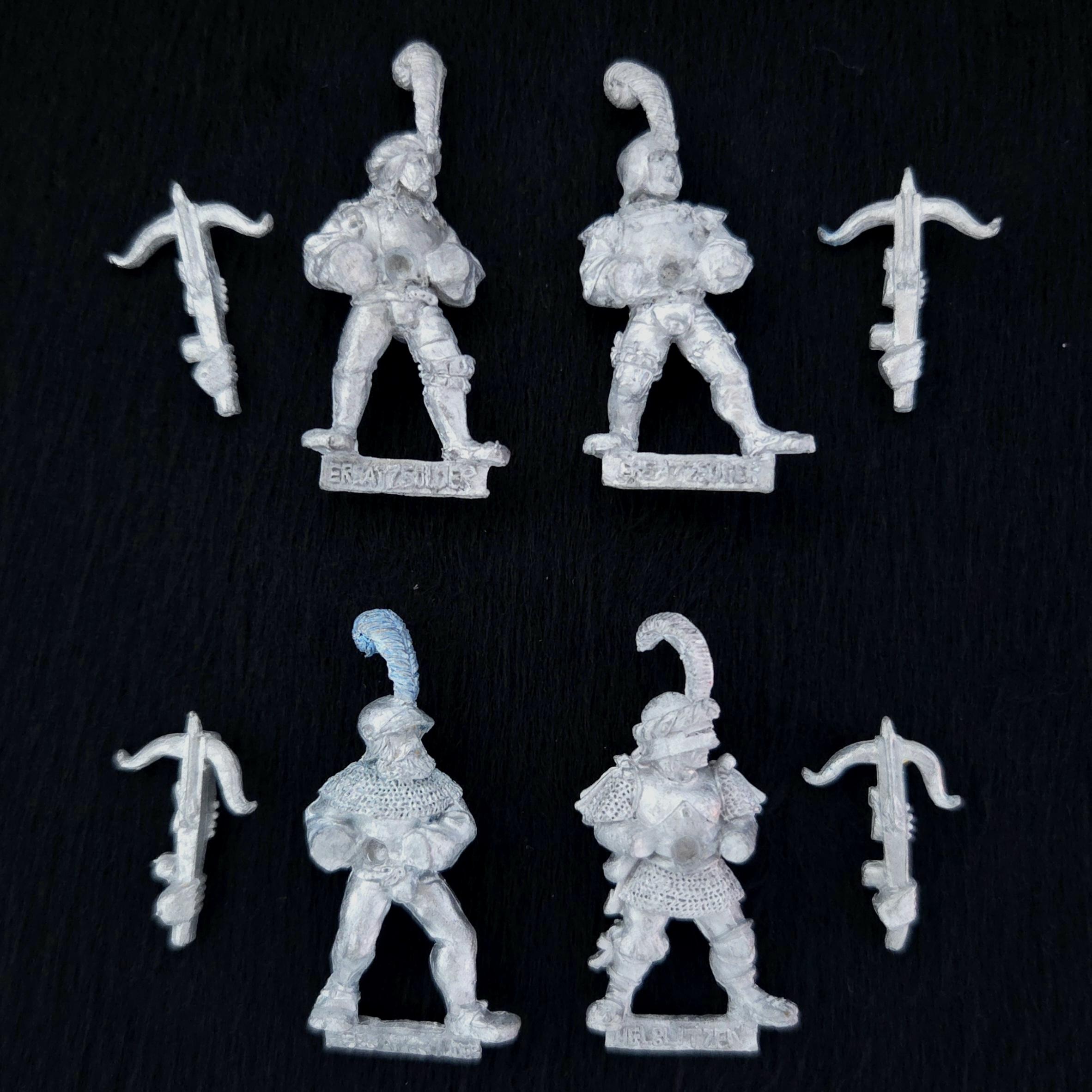 A photo of The Empire Footsoldiers Crossbowmen Warhammer miniatures