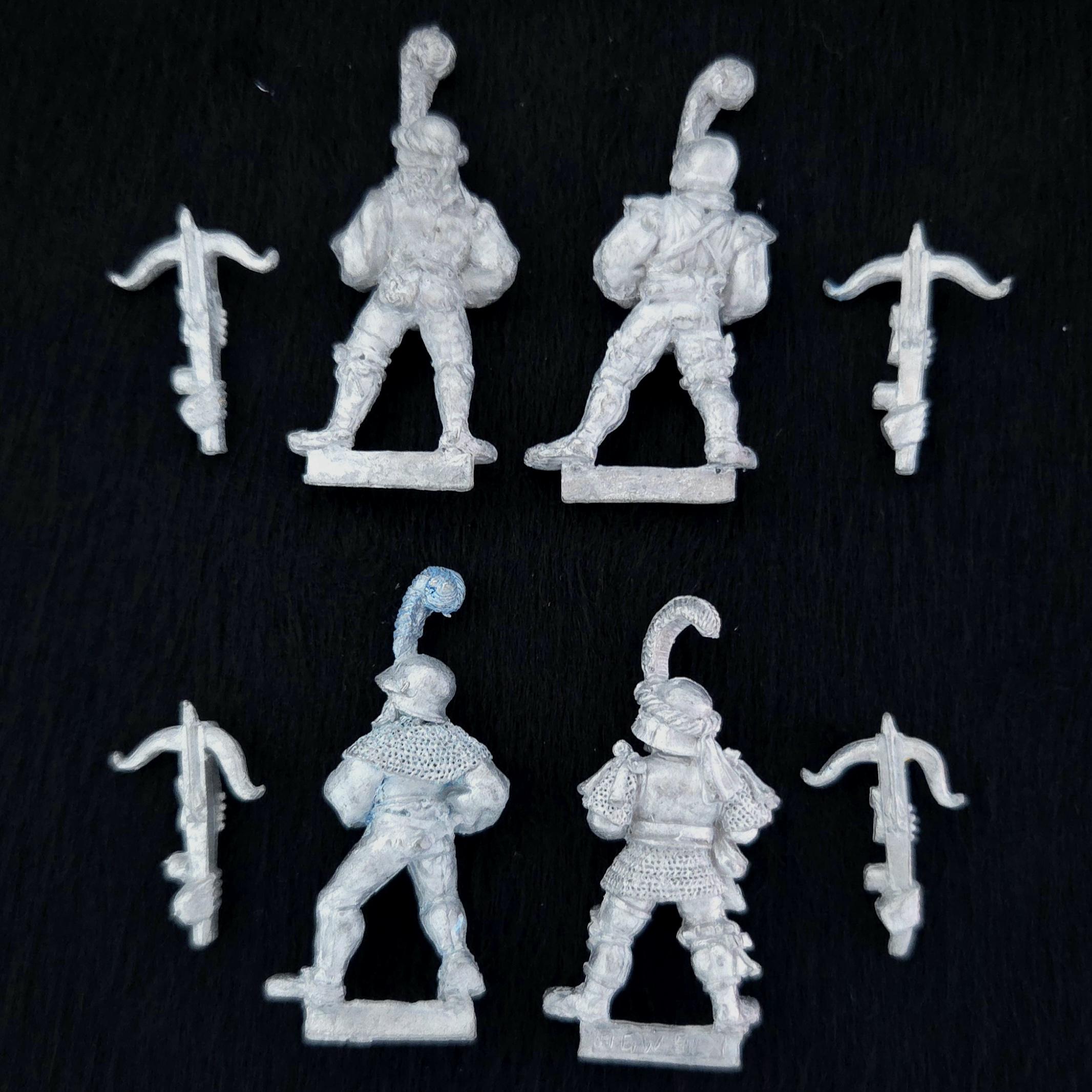 A photo of The Empire Footsoldiers Crossbowmen Warhammer miniatures
