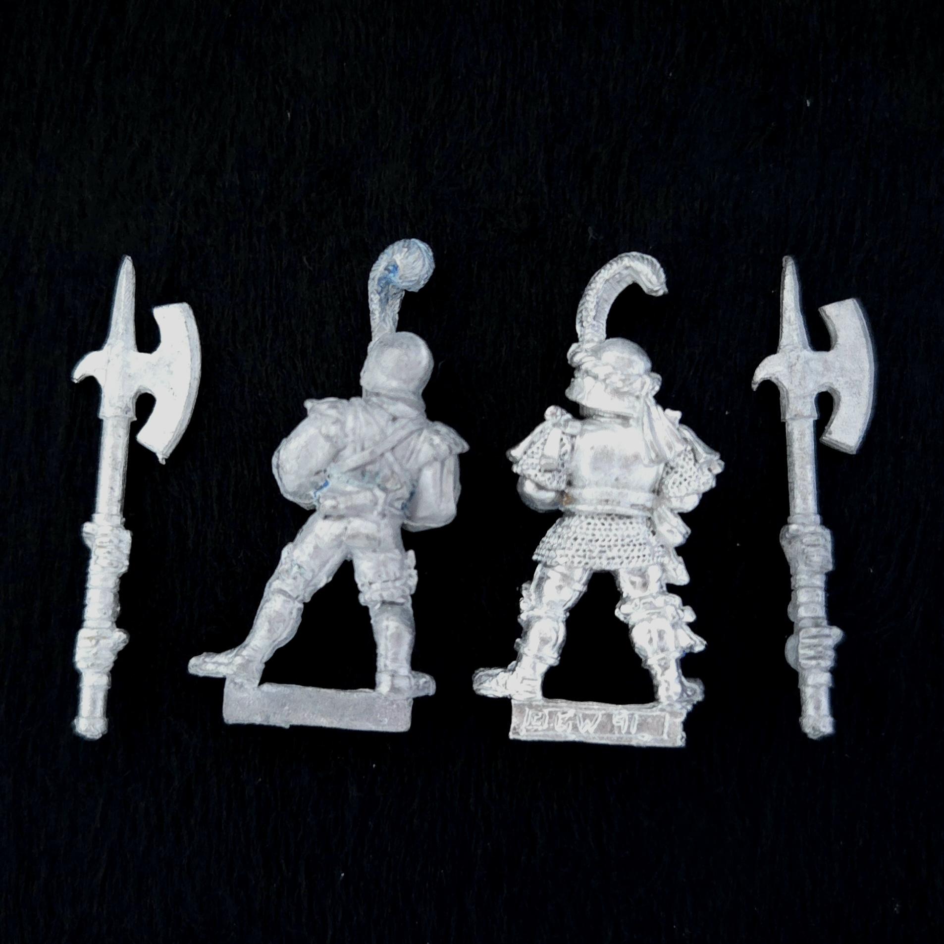 A photo of The Empire Footsoldiers Halberdiers Warhammer miniatures