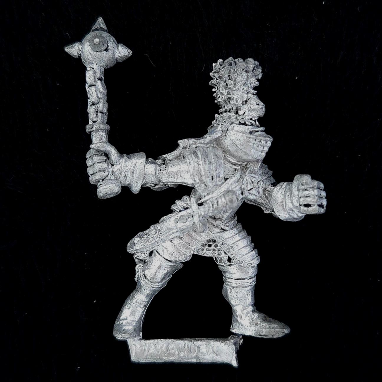 A photo of a Hero of the Empire Reiksguard Knight Warhammer miniature