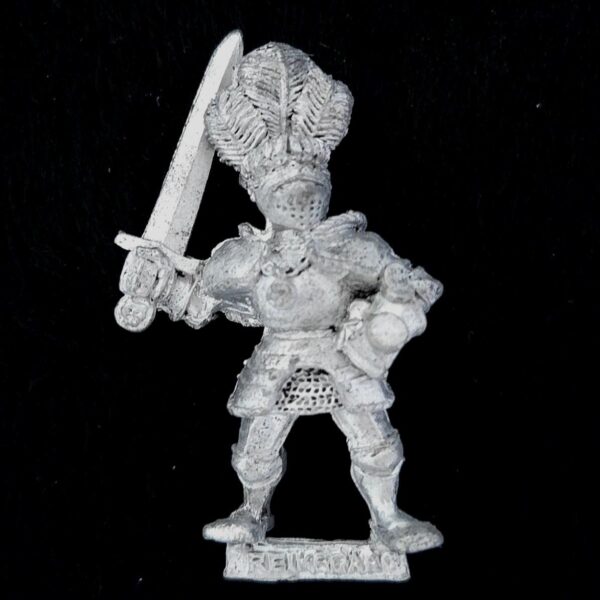 A photo of a The Empire Imperial Reiksguard Foot Knight Warhammer miniatures