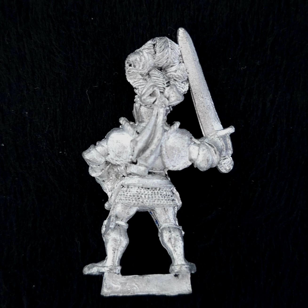 A photo of a The Empire Imperial Reiksguard Foot Knight Warhammer miniatures