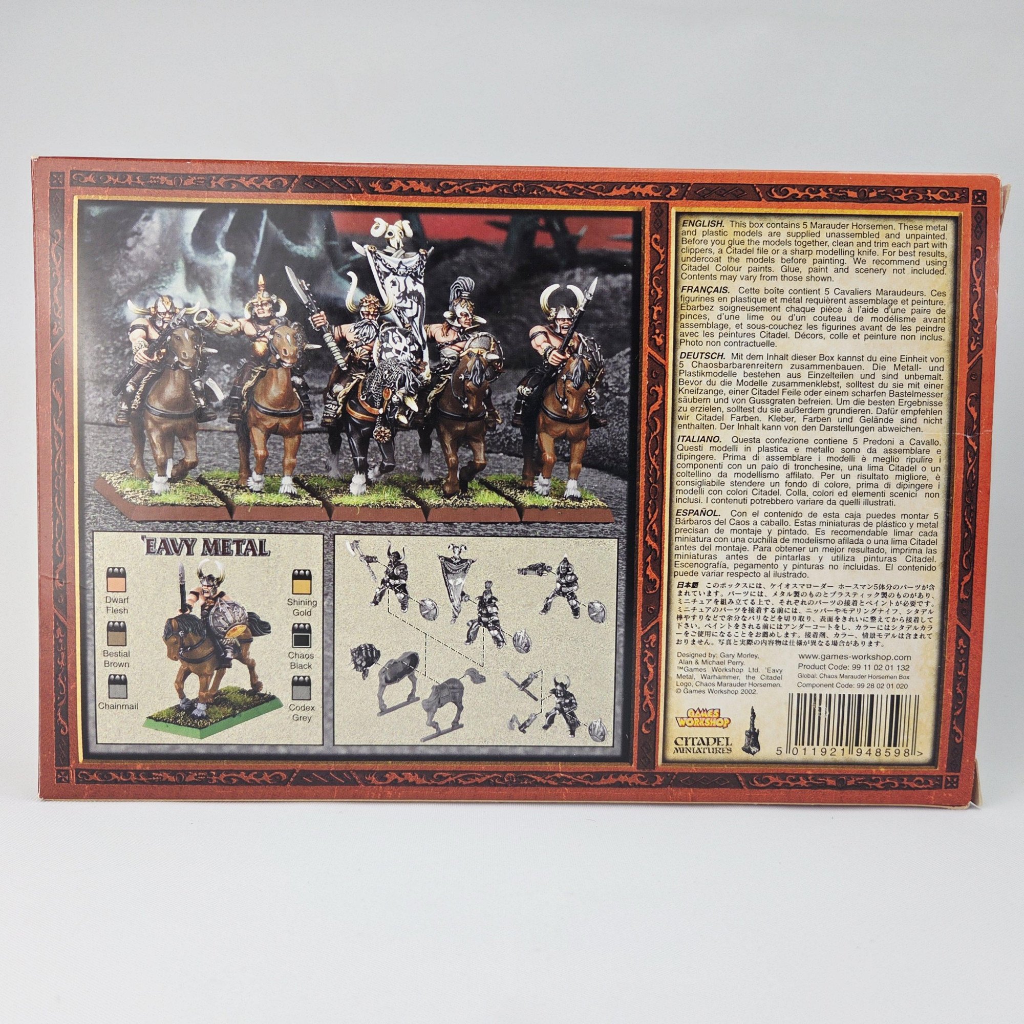 A photo of Chaos Warriors Marauder Horsemen Warhammer miniatures