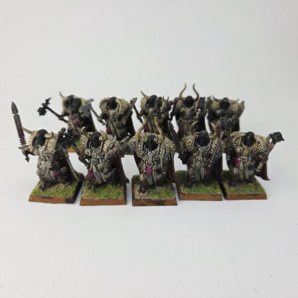 a photo of Chaos Warriors Warhammer miniatures
