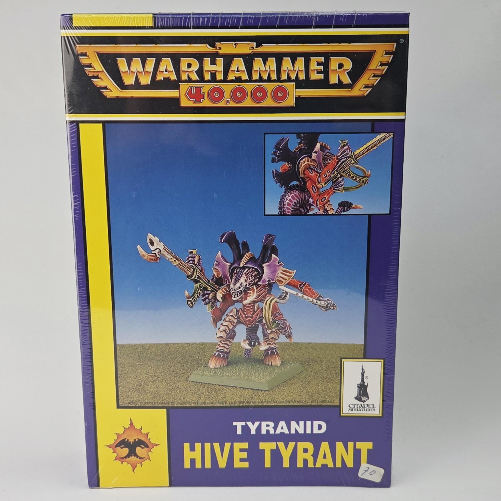 A photo of a Tyranids Hive Tyrant Warhammer miniature