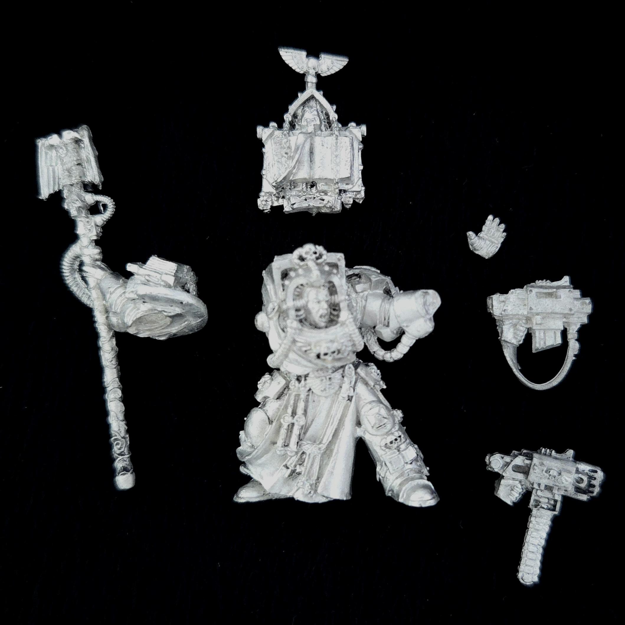 A photo of a Space Marines Terminator Librarian Warhammer miniature