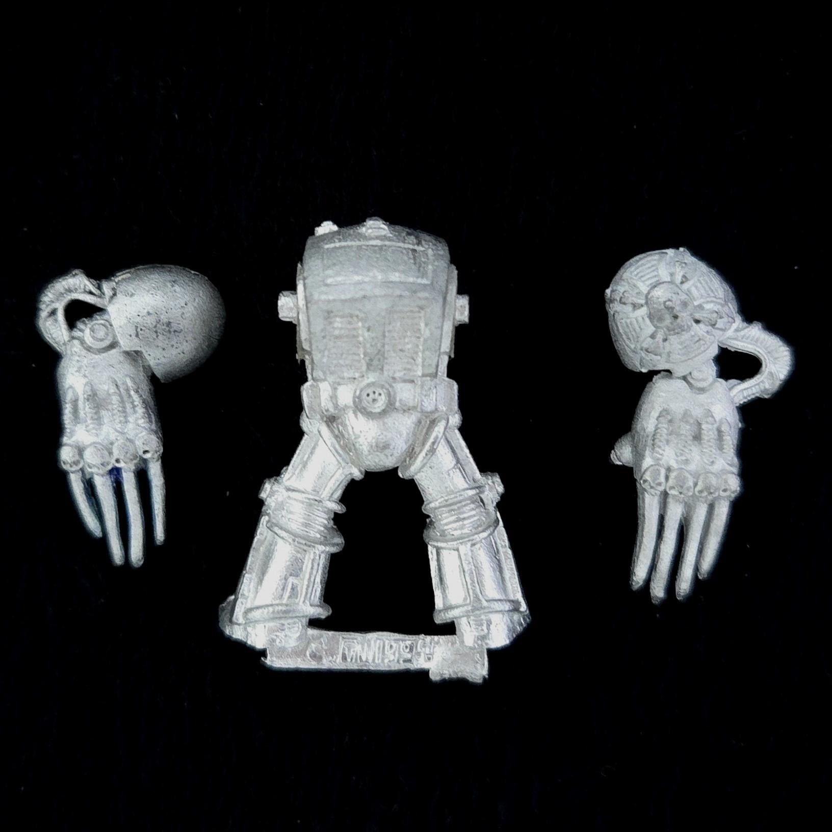 A photo of a Space Marines Terminator Warhammer miniature