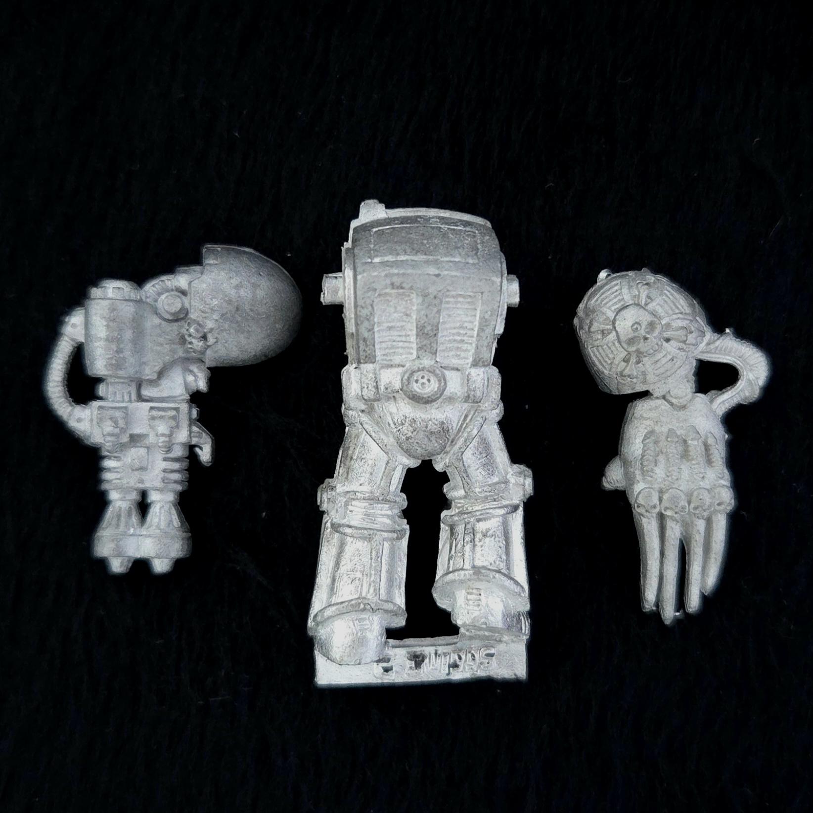 A photo of a Space Marines Terminator Warhammer miniature