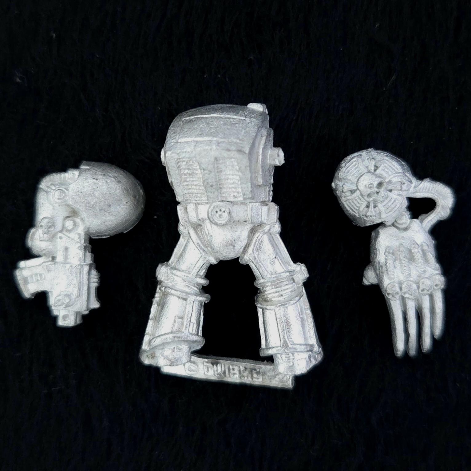 A photo of a Space Marines Terminator Warhammer miniature