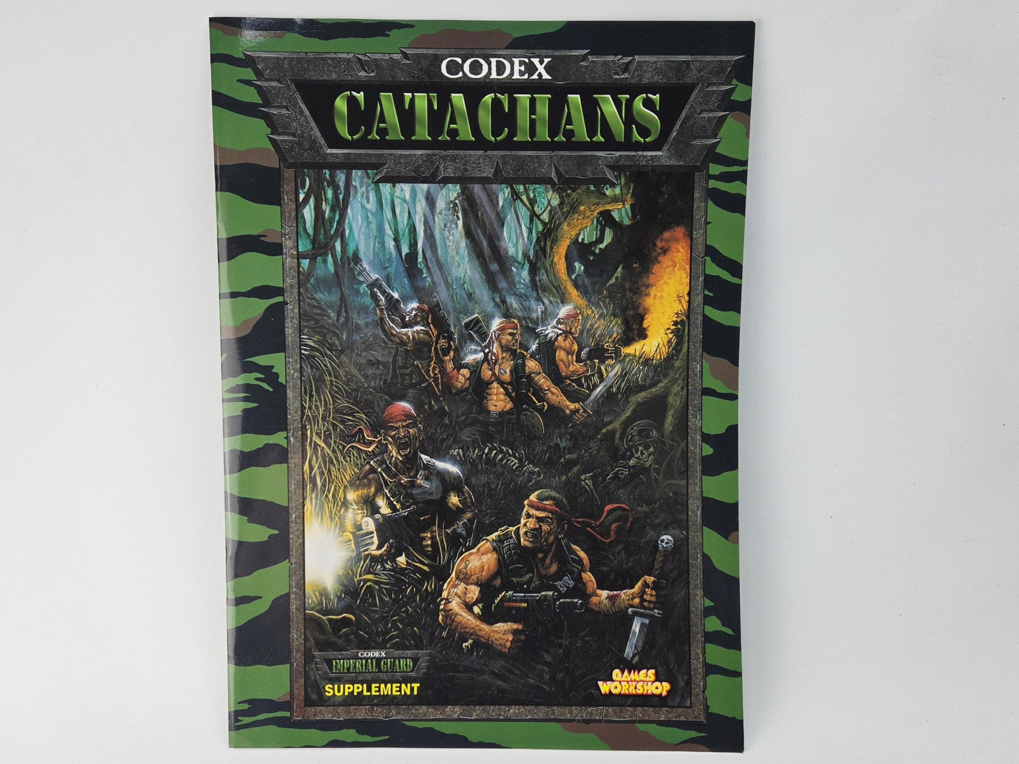 A photo of a Warhammer 40,000 Catachans Codex