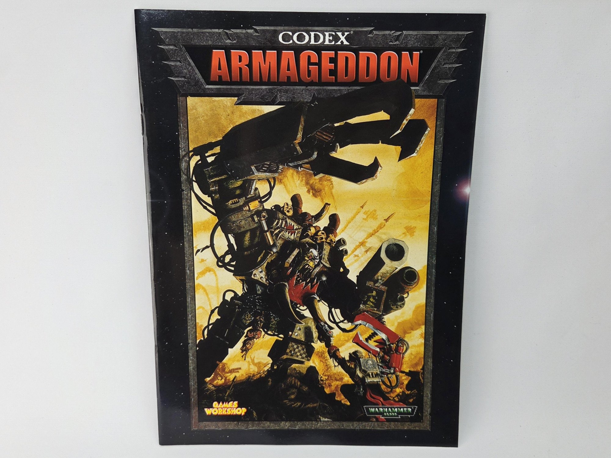 A photo of a Warhammer 40,000 Armageddon Codex