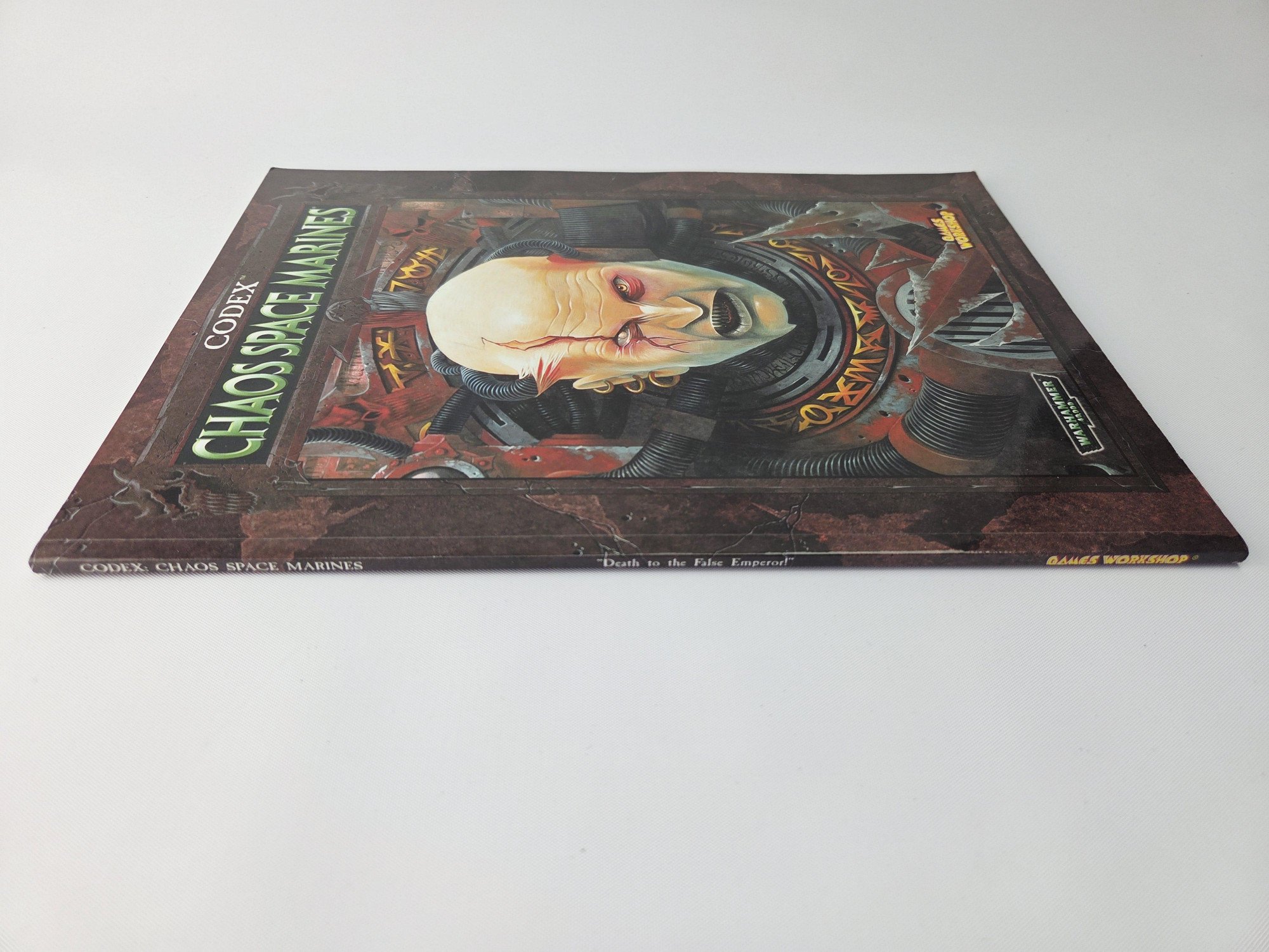 A photo of a Warhammer 40,000 Chaos Space Marines Codex
