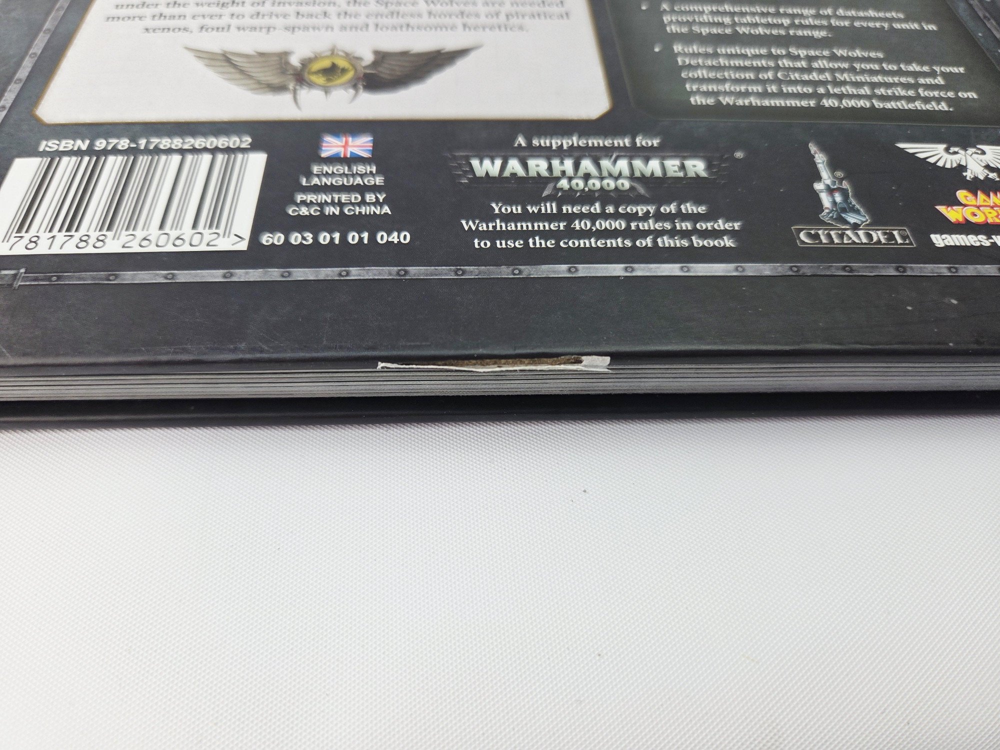 A photo of a Space Wolves 7th Edition Codex