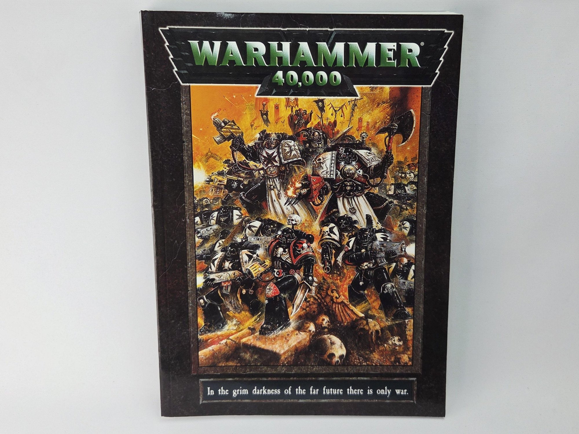 A photo of a Warhammer 40,000 3rd Edition Rulebook