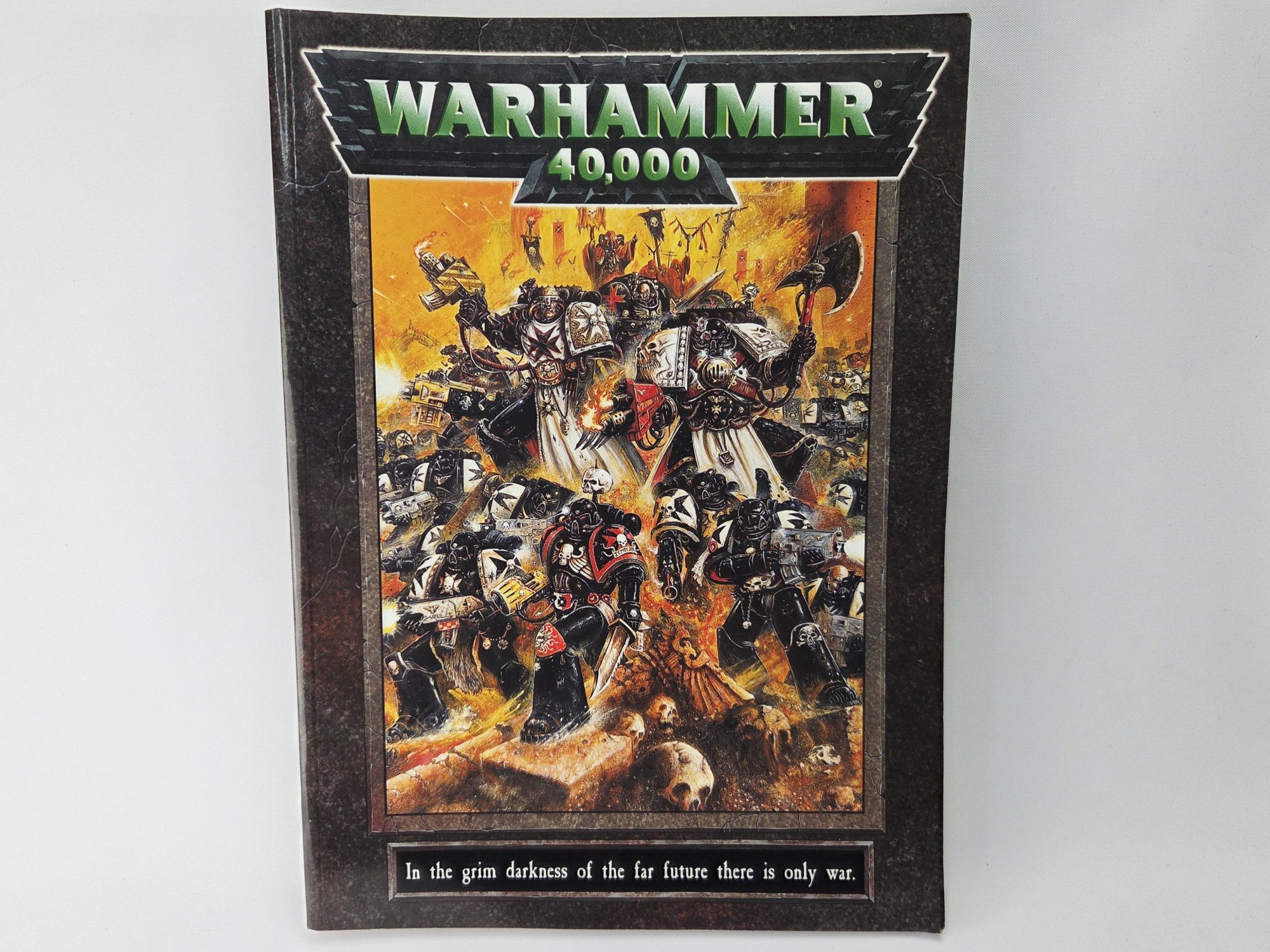 A photo of a Warhammer 40,000 3rd Edition Rulebook