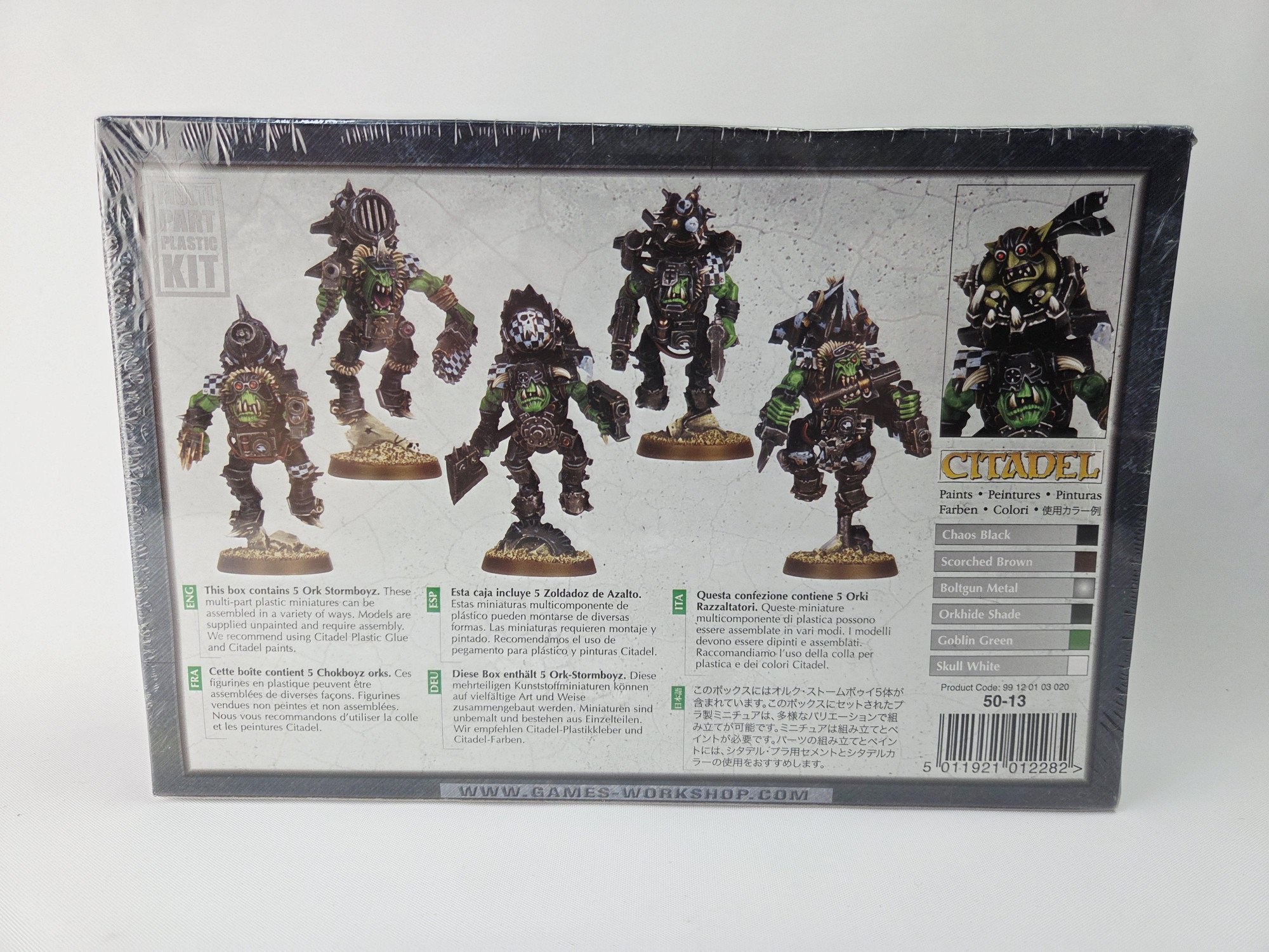 A photo of Ork Stormboyz Warhammer miniatures