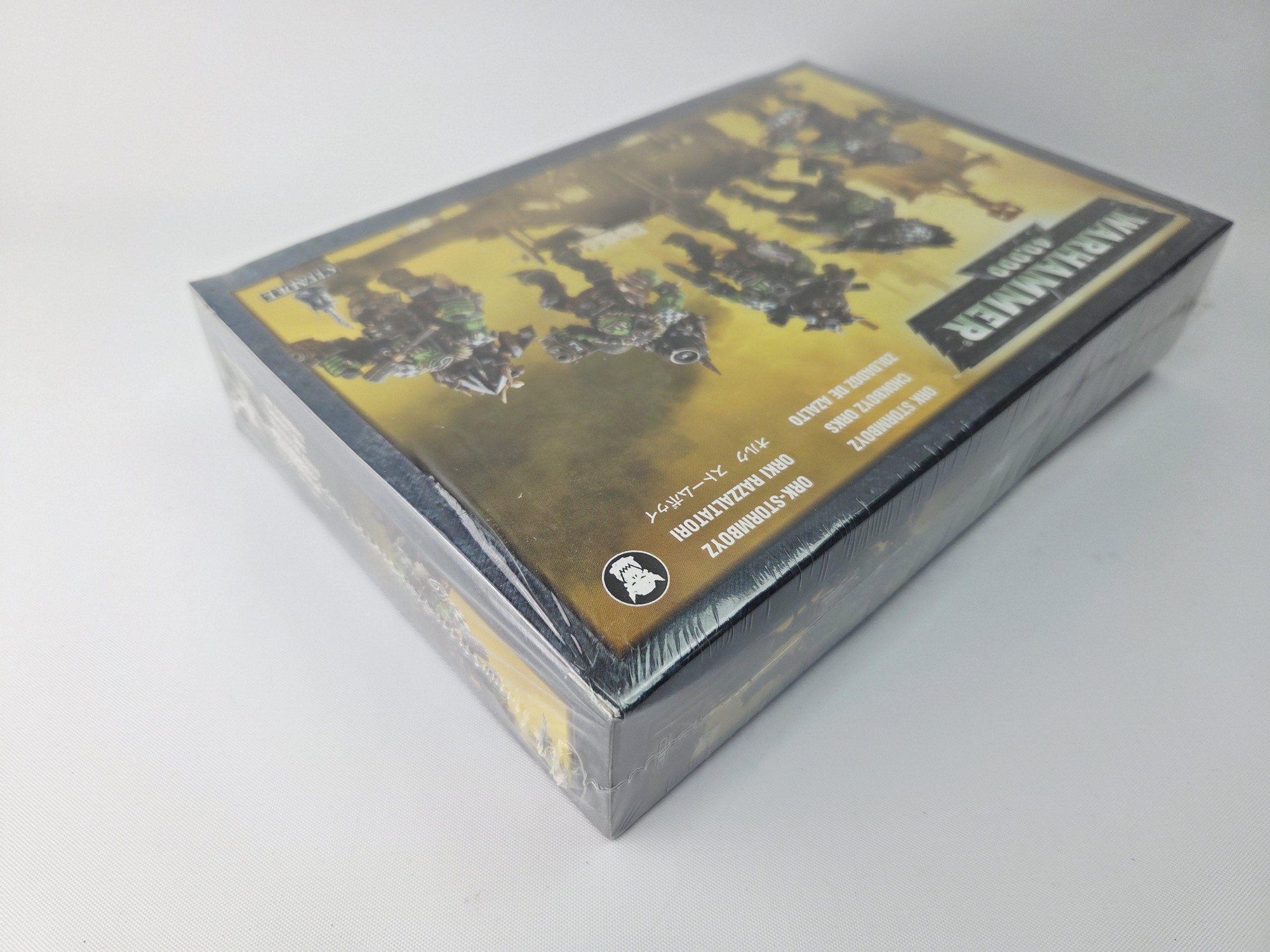 A photo of Ork Stormboyz Warhammer miniatures
