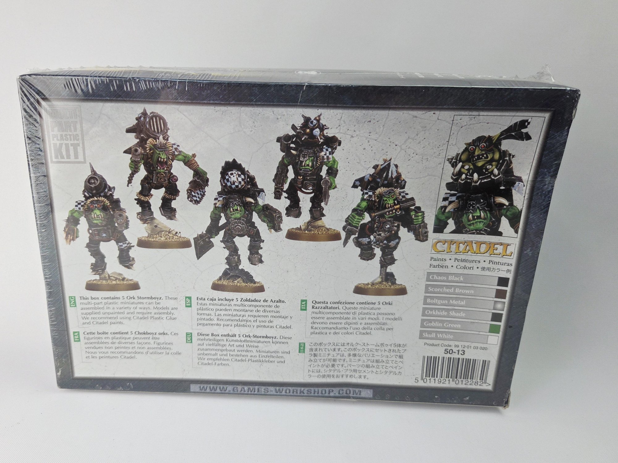 A photo of Ork Stormboyz Warhammer miniatures