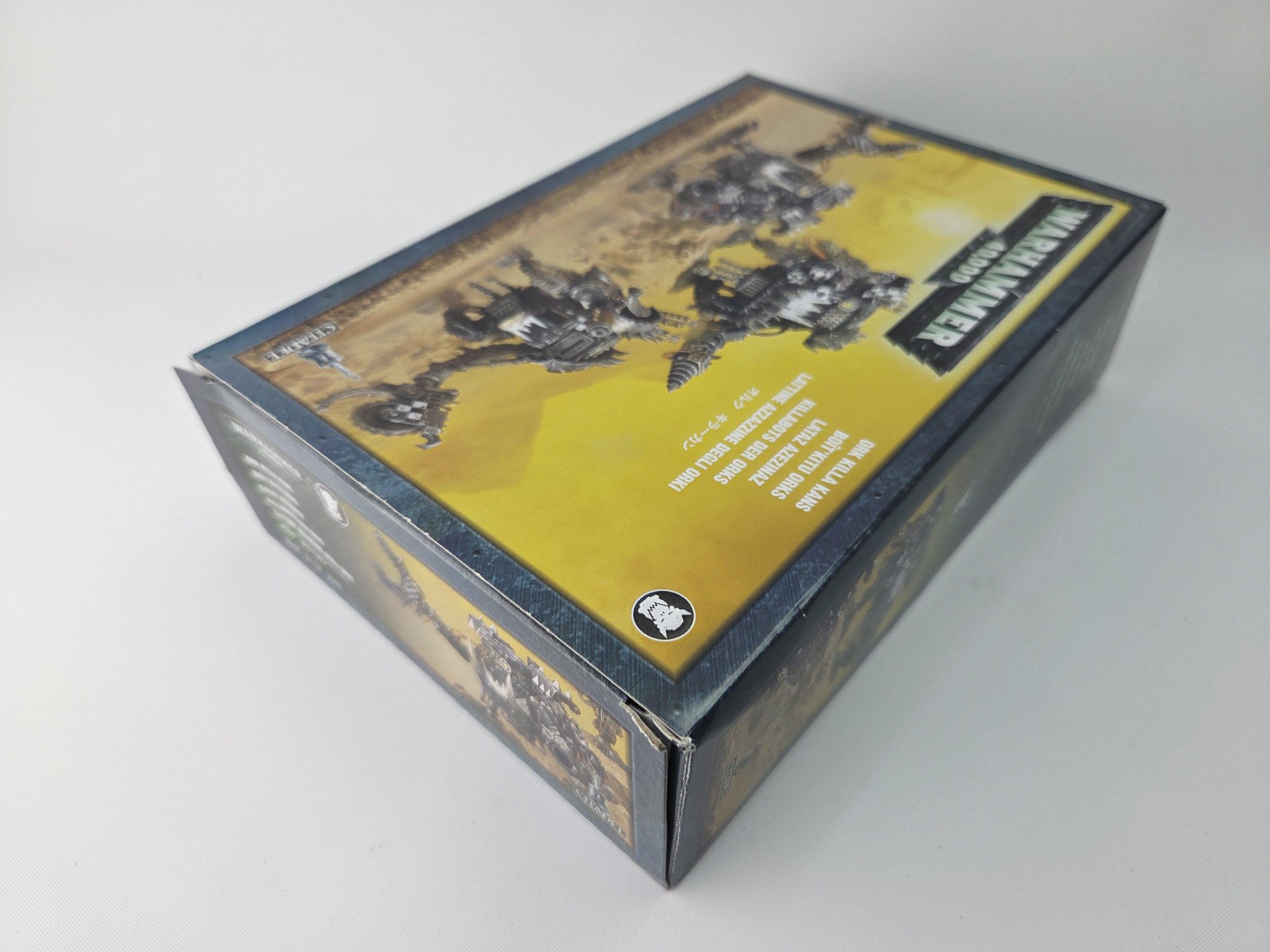 A photo of Ork Killa Kans Warhammer miniatures