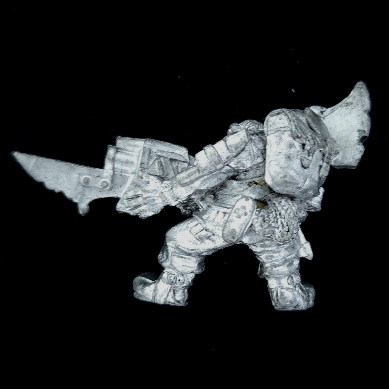 A photo of a Ork Bloodaxe Kommando Warhammer miniature