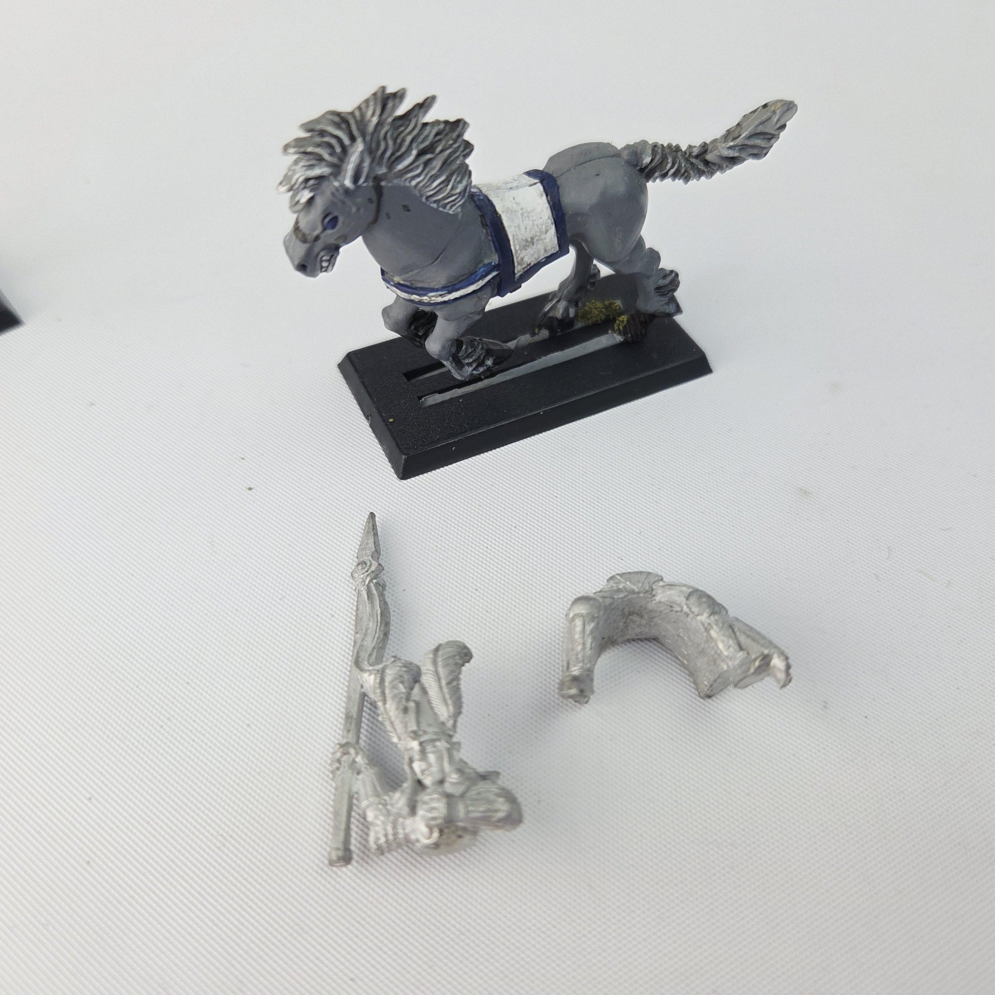 A photo of a High Elves Reaver Knight Warhammer miniature
