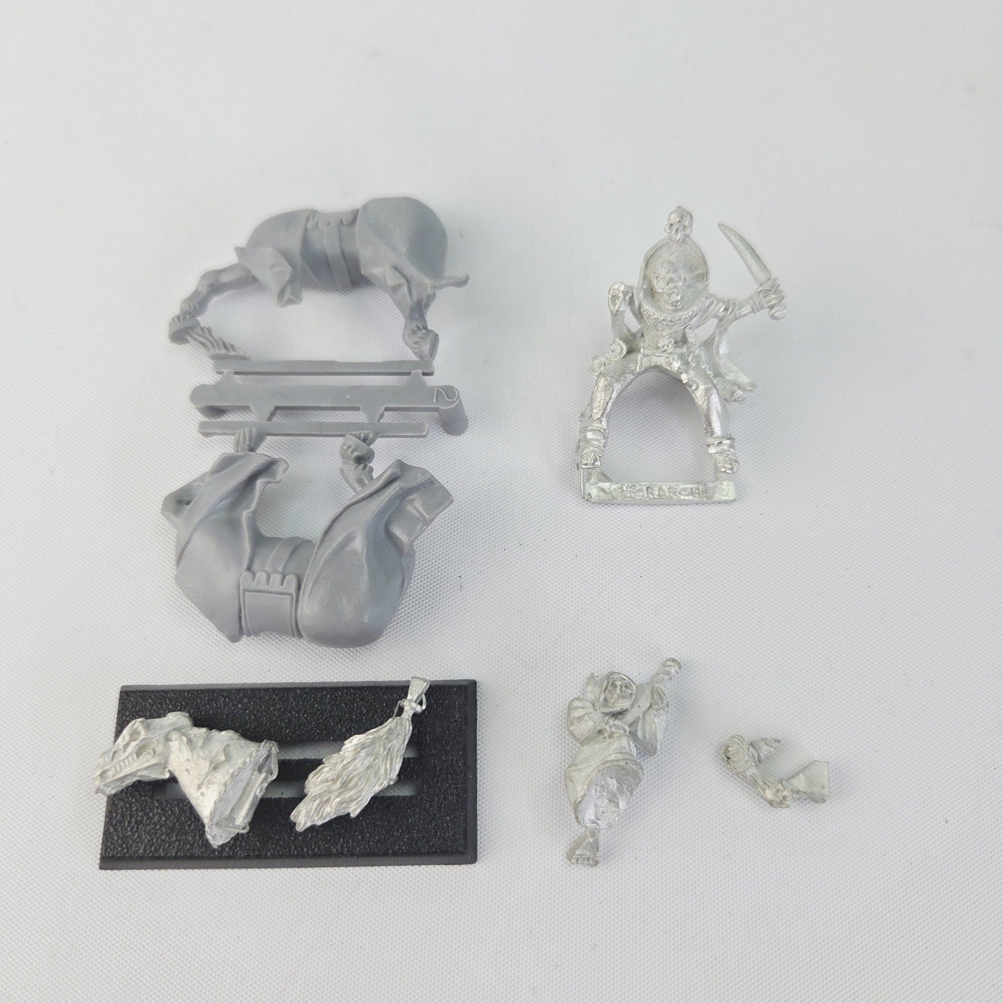A photo of a Vampire Counts Mounted Necrarch Warhammer miniature