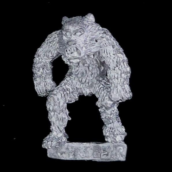 A photo of a Undead C18 Night Horror Werebear Warhammer miniature