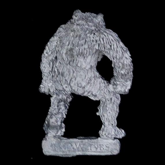 A photo of a Undead C18 Night Horror Werebear Warhammer miniature