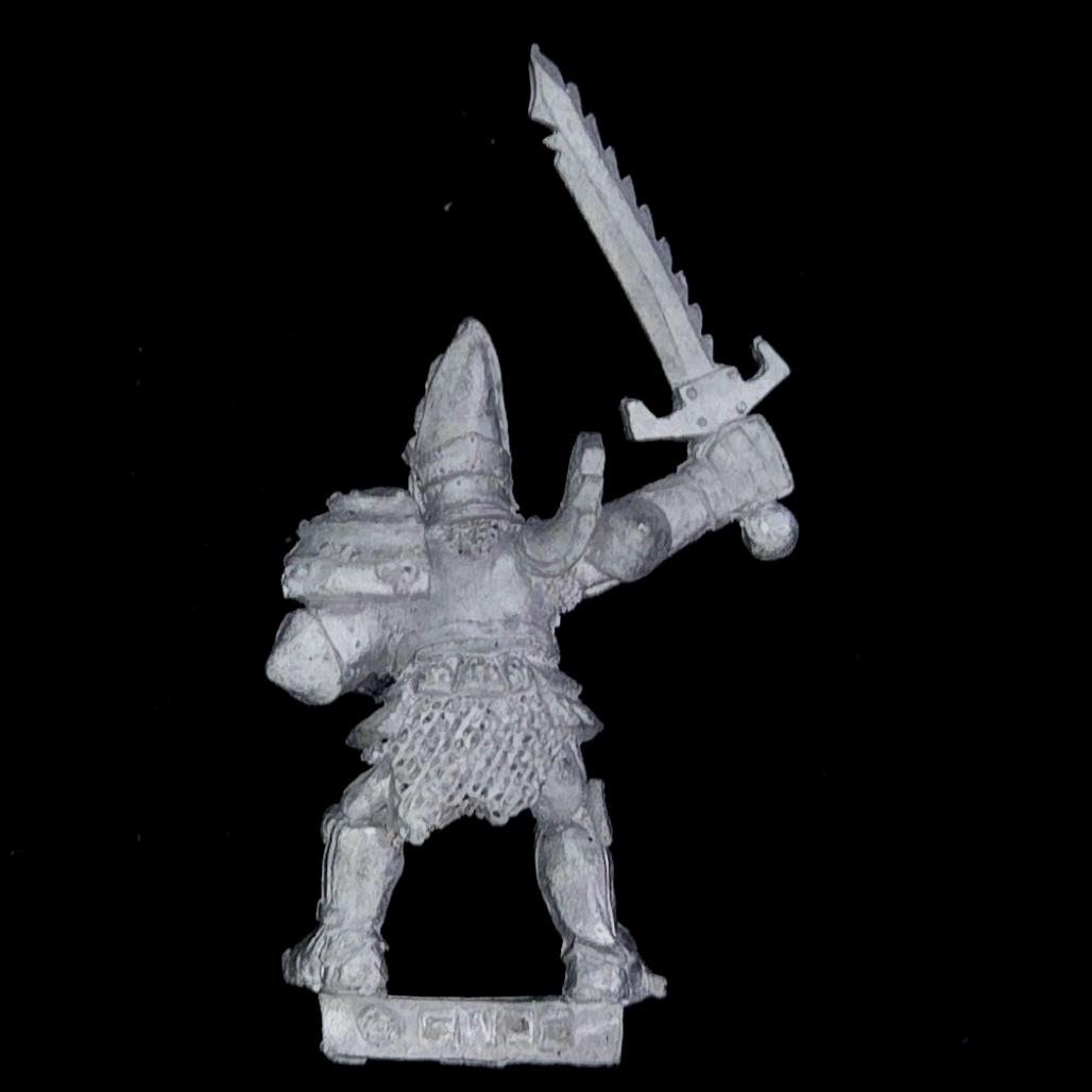 A photo of a Undead Wight Warhammer miniature
